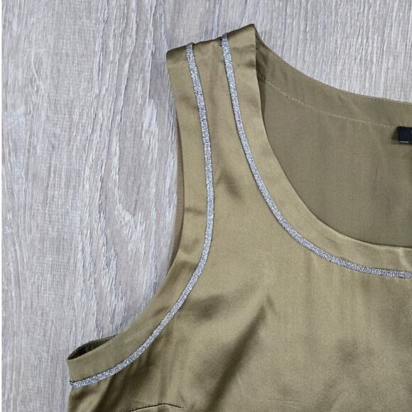 Lafayette 148 New York Silk Sleeveless Tank Top Size L - Picture 4 of 5